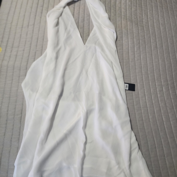 Fashion Nova Tops - Fashion Nova White Halter Blouse